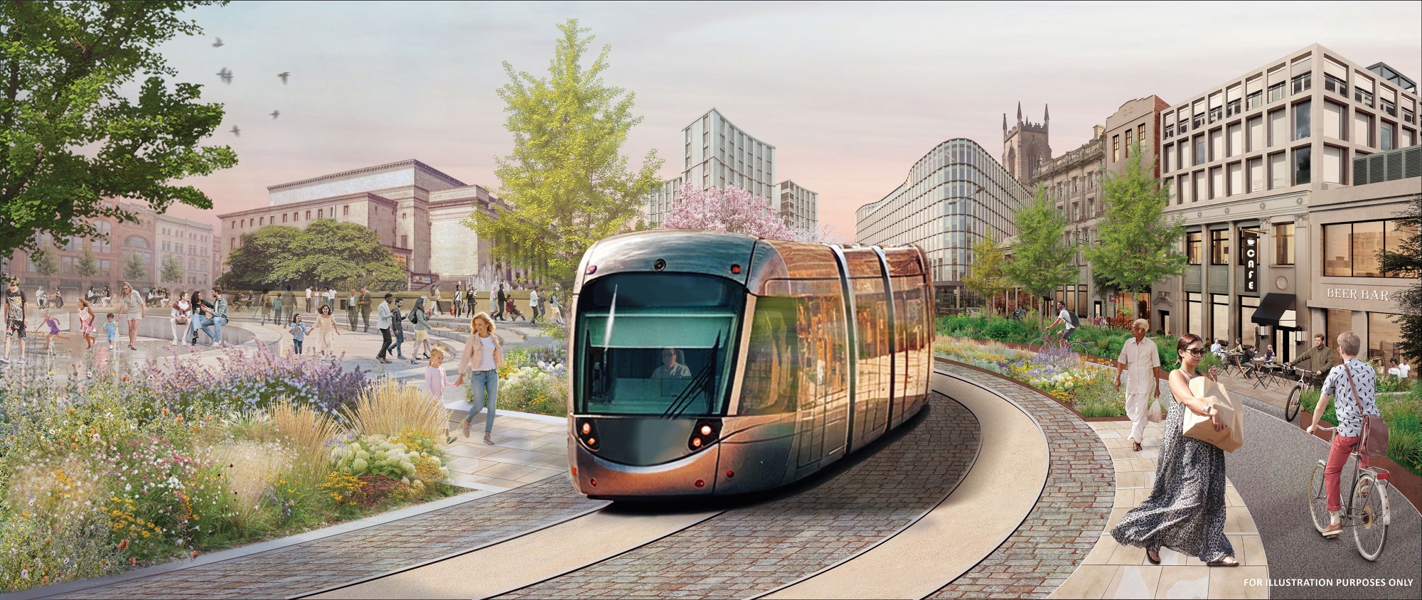 Concept illustration of West Yorkshire Mass Transit